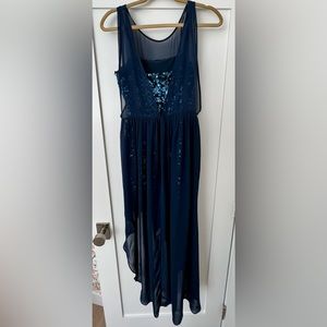 BCBG Dark Blue Shimmer Dress